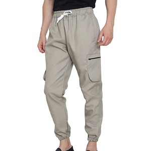 Pantalon et pantalon de sport décontracté grande taille pour hommes avec poches design empilé avec cordon de serrage - Product Image 2