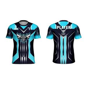 Venta al por mayor de ropa de deportes electrónicos con impresión de logotipo de equipo personalizado de secado rápido cómodas camisetas de juego para hombres - Product Image 1