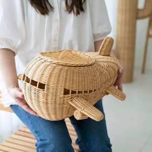 Carrito de Juguete de Ratán para Niños de 2 a 4 Años, Vehículo Educativo Unisex con Ruedas de Madera, Diseño de Bambú Natural - Product Image 6
