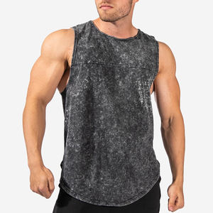 Camiseta sin Mangas Personalizada, Chaleco de Gimnasio para Hombre, Camiseta de Entrenamiento, 95% Algodón, 5% Elastano, Camiseta Deportiva sin Mangas para Hombre - Product Image 4