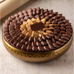 Cuenco de Chocolate de Metal Dorado de la mejor calidad hecho a mano, decoración de mesa, cuenco de Chocolate, perfecto para servir dulces, postres, otros dulces - Product Image 1