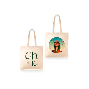 New Arrival Customized Print 100% Pure Cotton Tote <b>Bag</b> <b>Reusable</b> Washable Tote <b>Bag</b> for Women - Product Image 2