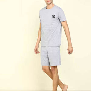 Nouveauté 2025 – Ensemble T-shirt et short décontracté uni pour homme, écologique, respirant et léger – Vente en gros - Product Image 3