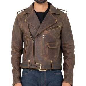 2025แจ็คเก็ตหนังผู้ชาย, แจ็คเก็ตบอมเบอร์แฟชั่นหนาสไตล์ลำลอง - Product Image 1