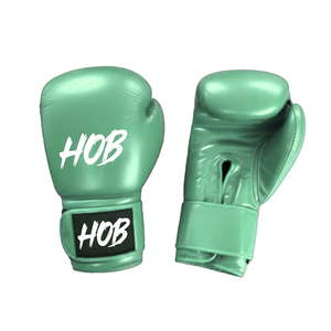Guantes de Boxeo Negros de Alta Calidad con Logotipo Personalizado, Cuero Vacuno Genuino, Cierre de Gancho y Bucle Antideslizante, Guantes de Entrenamiento - Product Image 3