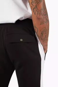 Pantalon de jogging décontracté pour homme, haute qualité, automne, en coton infroissable, avec braguette zippée, logo personnalisé, coupe droite, vente en gros - Product Image 2