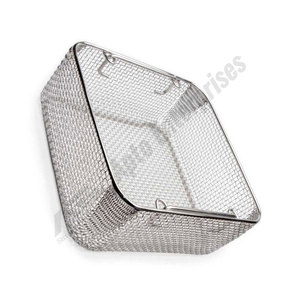 Cesta de Drenaje de Malla Metálica para Instrumentos Quirúrgicos, Bandeja de Malla Metálica para Instrumentos Médicos, Cestas de Acero Inoxidable de 350x230x80mm, Bandeja Personalizada - Product Image 5