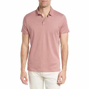 Polo de golf de algodón elástico personalizado de alta calidad con mangas cortas Polo de negocios de ajuste moderno para hombres Logotipo impreso - Product Image 1