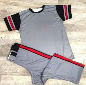 Uniforme de Béisbol Personalizable con Conjuntos Transpirables de Talla Grande con el Logotipo del Nombre del Equipo en la Parte Delantera - Product Image 1