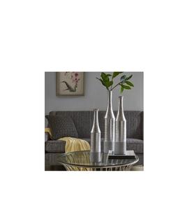 Florero de Metal Moderno para Decoración del Hogar Contemporánea con Superficie Lisa y Diseño Único - Product Image 1