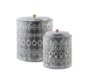 Congelador de champán, hecha en la olla grande India, cubo de hielo de Metal con patrón martillado, Barware Club Pubs, Enfriador de botellas con asa - Product Image 1