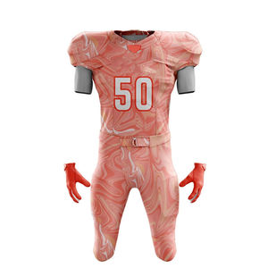 Precio al por mayor personalizado uniforme de fútbol americano 100% poliéster hecho uniforme de camiseta de fútbol americano - Product Image 5