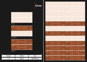 Carreaux muraux en céramique 300x600mm pour salle de bain et cuisine, finition brillante, mate, effet sucre, design mural intérieur luxueux - Product Image 3
