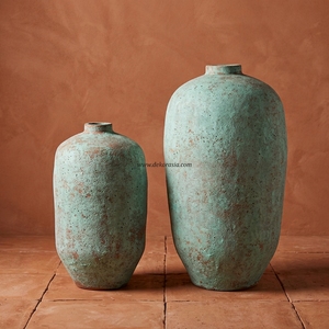 Guci Bala S Vase Urne de Sol Rustique en Terre Cuite Tosca, Pot en Céramique Artisanale, Récipient Décoratif en Grès, Vente en Gros - Product Image 3