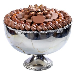 Cuenco de Metal de calidad creativa para chocolate, elegante cuenco de plata y oro para servir dulces, centro de mesa para bodas y cualquier evento - Product Image 5