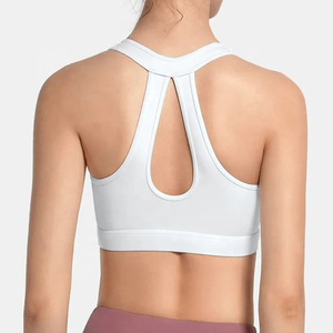 Sujetador Deportivo Personalizado para Mujer, de Secado Rápido, Transpirable, de Nailon y Algodón, Sin Varillas, con Tirantes Cruzados Ajustables - Product Image 3