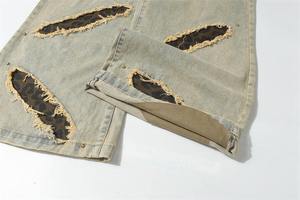 Pantalones Vaqueros Rectos Estilo Rick para Hombre, Nuevos del 2026, Lavado Intenso, Rotos, Cintura Media Oscura, Pierna Ancha, Pantalones de Verano - Product Image 3