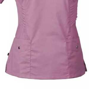 Uniforme de gommage d'allaitement médical de couleur unie à manches courtes, col en V, uniforme d'allaitement bon marché - Product Image 5