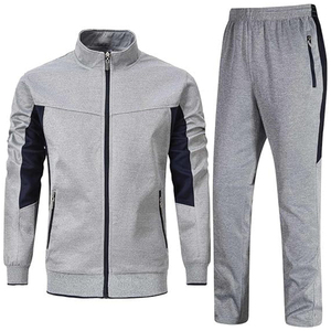 Ensemble de survêtement unisexe personnalisé en coton épais et respirant, comprenant un sweat à capuche et un pantalon de jogging respirant, survêtement uni - Product Image 1