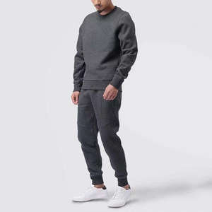 High Quality Thick Track Suit Oversized Heavyweight Blank <b>Fleece</b> Sweat <b>Shirt</b> Jogger Custom 500GSM Cotton Blend <b>Men</b> Joggers Set - Product Image 5