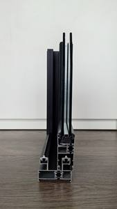 Ventanas correderas de rotura térmica de estilo francés 6063-T5 Aleación de aluminio con malla de pantalla de acero inoxidable Patrón de apertura horizontal - Product Image 4