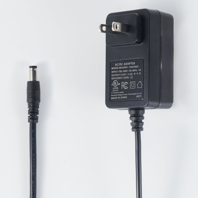 For UL Listed 12V 2.5A 30W Wall Mount Power Adapter BSMI Electric Switching Power Supply OTP US Plug AC 100-240V DC 12V2.5A