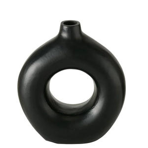 Jarrones Redondos Negros de Alta Calidad a un Precio Razonable, Compre los Mejores Jarrones para Mesa o Encimera con Color Personalizado - Product Image 1