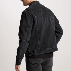 Best Style <b>Denim</b> Winter Jacket Regular Size High Quality Men Wear Winter <b>Denim</b> Jacket Made in Good <b>Material</b> - Product Image 2