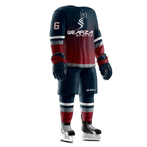 Uniforme de Hockey sobre hielo con logotipo personalizado, uniforme deportivo con sublimación, precio al por mayor, novedad - Product Image 1