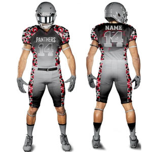 Quick Ship Youth Match Uniformes Varios tamaños Ropa deportiva Gráfico personalizado Iniciales y números Sublimado Camiseta de fútbol americano - Product Image 4