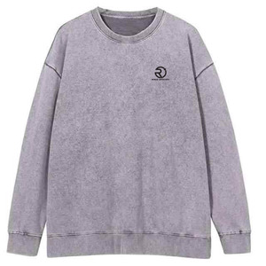 Sudaderas de lavado ácido, ropa deportiva ligera para hombre, ropa informal, sudaderas, sudadera de algodón 100% holgada con lavado ácido - Product Image 2
