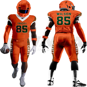 Ensemble d'uniformes de football américain personnalisés pour hommes, vêtements de sport d'équipe, maillot et pantalon, sublimation, uniforme de football américain - Product Image 2