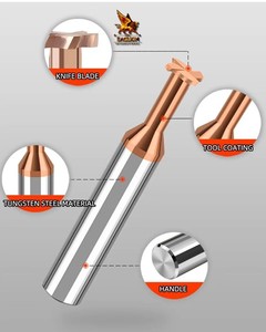 Meilleure qualité 3 ~ 16mm diamètre T fente carbure fraise CNC outil acier pour bijoux en métal rainure fin bijoux outils équipement - Product Image 6