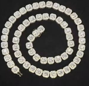 Collar de perlas con diamantes de imitación estilo hip hop para hombre, cadena de tenis VVS de 5 mm - Product Image 1