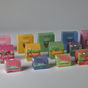 ตัวอย่างฟรี ออกแบบกล่องบรรจุภัณฑ์ กล่องสบู่ กล่องหนาพับได้ พร้อมโลโก้สีทองแบบกำหนดเอง ราคาถูก บรรจุภัณฑ์น้ำยาทาเล็บ - Product Image 5