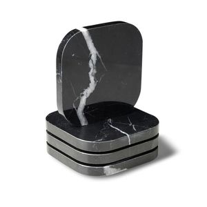 Modern Style Round <b>Polished</b> Coasters Natural Marble Stone for Party Decorative Coffee & Drink Cups Mats & <b>Pads</b> - Product Image 1