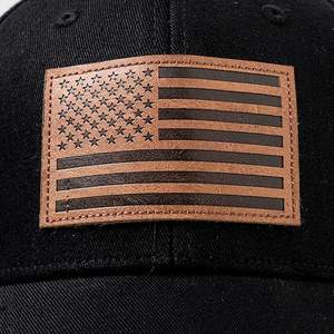 หมวกเบสบอลปักลายธงชาติอเมริกันแบบ 6 แผง ปรับขนาดได้ สำหรับทุกเพศ ผลิตตามสั่งจากโรงงาน - Product Image 3