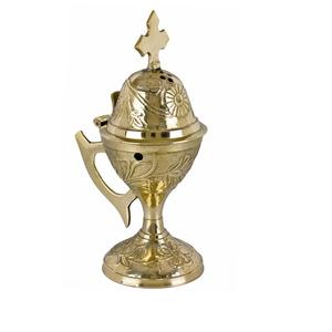 Quemador de Incienso de Latón Color Dorado Hecho a Mano, Quemador de Bakhoor de la Más Alta Calidad, Tamaño Personalizado, Quemador de Oud Mabkhar para Decoración del Hogar - Product Image 2