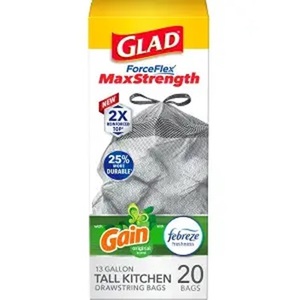 ถุงขยะ Glad ForceFlex Tall สำหรับครัว ขนาด 13 แกลลอน กลิ่น Gain Original บรรจุ 40 ใบ (แพ็คเกจอาจแตกต่างกันไป) - Product Image 4