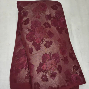 Tissu imprimé numérique en feuille de Georgette pour saris et robes |   Travail de broyage simple |   Frais de port supplémentaires - Product Image 4