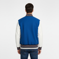 Veste universitaire pour homme en toile 100% laine OEM, poids lourd, respirante, imperméable, chaude, personnalisée avec un motif en relief sur le devant, pour le basketball