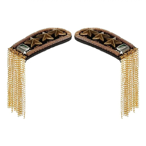 Best Quality Shoulder Board Uniform Epaulettes Rank Customized Design Breathable and Comfortable Shoulder Board <b>top</b> quality - Product Image 5