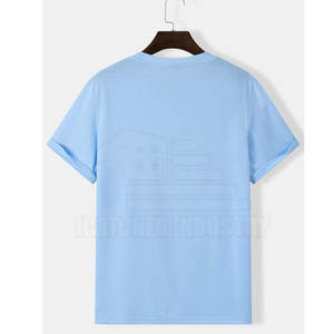 Summer Wear Nouveau design 100% coton T-shirt à manches courtes pour hommes Dernière conception T-shirt de couleur personnalisée pour hommes - Product Image 2