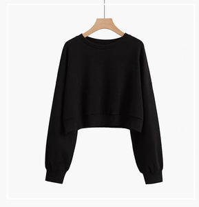 เสื้อฮู้ดดี้ผู้หญิงสำหรับฤดูหนาว ผ้าโพลีเอสเตอร์/คอตตอน ระบายอากาศได้ดี คุณภาพสูง พิมพ์ลายได้ตามต้องการ แขนยาว กระเป๋าแบบเรียบ ไม่เป็นขุย ด้านหน้า - Product Image 3