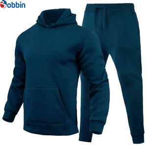 Ensemble sweat-shirt et pantalon de survêtement pour homme, décontracté, uni, lourd, respirant, kit 2 en 1 - Product Image 1