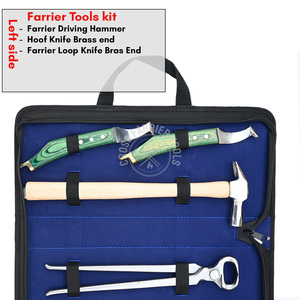 Juego de Herramientas para Herraje y Recorte de Cascos Equinos, Alicates para Cascos de Acero Forjado, Martillo de Herrador Equilibrado, Cuchillo de Bucle y Cuchillo para Cascos de Caballo - Product Image 2