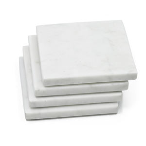 Sous-verres carrés en marbre de fabrication indienne, accessoires de table à manger pour la décoration de la cuisine, vaisselle, cadeau, prix d'usine - Product Image 1