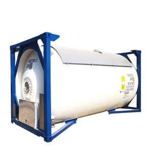 Contenedor de tanque ISO de 40 pies para líquidos industriales Marcos superiores e inferiores reforzados - Product Image 5