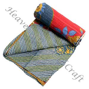 Colcha Kantha Gudari, Colcha Kantha Gudari, Venta al por Mayor, Proveedor de Oro GD2014, Colcha Kantha Hecha a Mano, Algodón Estampado Indio - Product Image 2