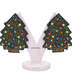 ต่างหูมุกทะเลชุบเงินสไตล์โบฮีเมียนสำหรับงานปาร์ตี้-ขายส่ง - Product Image 1